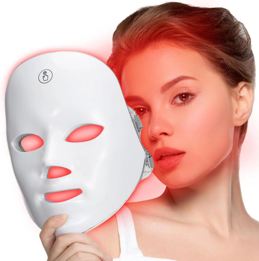 GlowLED Pro | Maschera Facciale a LED a 7 Colori per Fototerapia